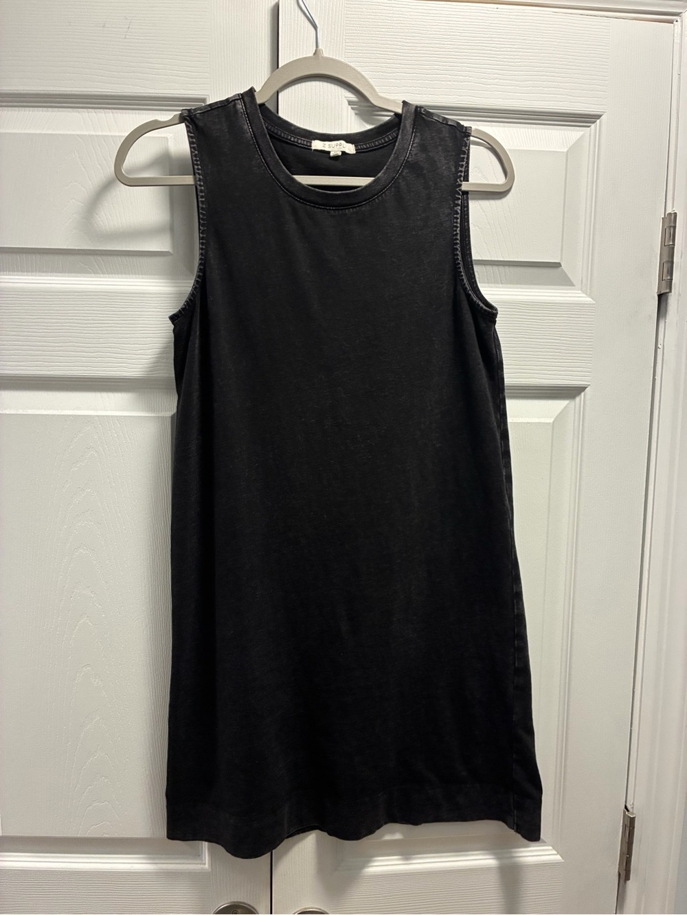 Z Supply Black Sleeveless Midi Tank Dress